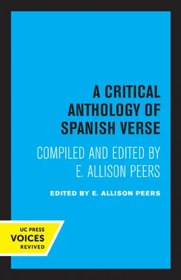 Kritická antológia španielskeho verša - A Critical Anthology of Spanish Verse
