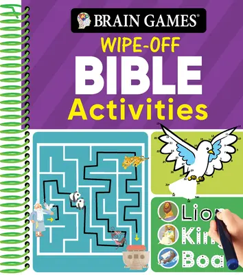 Hry na mozog - Stieracie pomôcky: Biblické aktivity - Brain Games Wipe-Off: Bible Activities