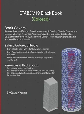 Čierna kniha ETABS V19 (farebná) - ETABS V19 Black Book (Colored)