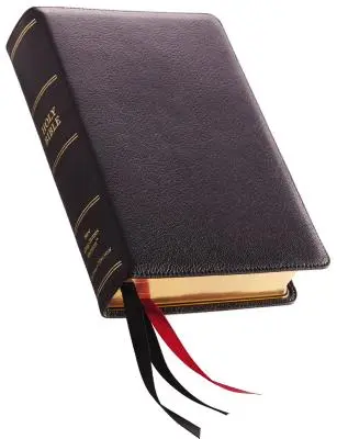 NKJV, jednoslúpcová referenčná Biblia, prvotriedna koža, čierna, edícia Sterling, pohodlná tlač - NKJV, Single-Column Reference Bible, Premium Leather, Black, Sterling Edition, Comfort Print
