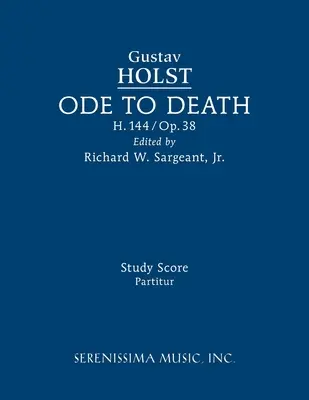 Óda na smrť, H.144: partitúra - Ode to Death, H.144: Study score