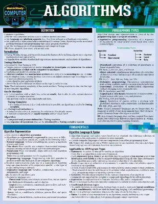 Algoritmy: Rýchloštudovaná laminovaná referenčná príručka - Algorithms: A Quickstudy Laminated Reference Guide