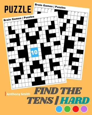 NOVINKA!! Nájdi desiatky Matematické puzzle pre dospelých Ťažké náročné matematické úlohy pre dospelých - NEW!! Find the Tens Math Puzzle For Adults Hard Challenging Math Activity Book For Adults