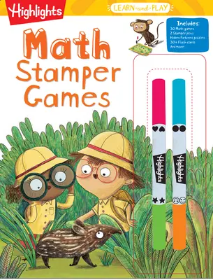 Najdôležitejšie hry na učenie a hranie matematiky - Highlights Learn-And-Play Math Stamper Games