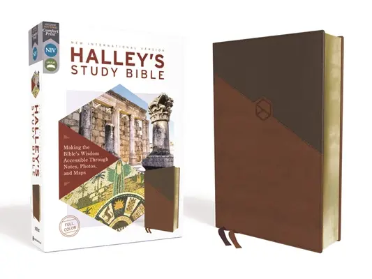 Niv, Halley's Study Bible, Leathersoft, Brown, Red Letter Edition, Comfort Print: Vydanie: The Comfort Theory, 3. ročník, verzia: The Comfort Theory, 1. vyd. - Niv, Halley's Study Bible, Leathersoft, Brown, Red Letter Edition, Comfort Print: Making the Bible's Wisdom Accessible Through Notes, Photos, and Maps