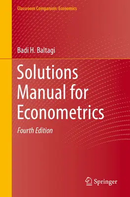 Príručka riešení pre ekonometriu - Solutions Manual for Econometrics