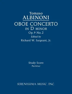 Hobojový koncert d mol op. 9 č. 2: partitúra - Oboe Concerto in D minor, Op.9 No.2: Study score