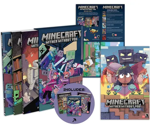 Minecraft: Bez teba v krabici (grafické romány) - Minecraft: Wither Without You Boxed Set (Graphic Novels)