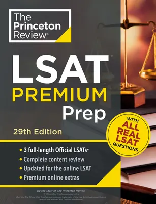 Princeton Review LSAT Premium Prep, 29. vydanie: 3 skutočné predtesty LSAT + stratégie a prehľad - Princeton Review LSAT Premium Prep, 29th Edition: 3 Real LSAT Preptests + Strategies & Review