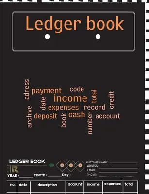 Kniha Ledger: Úplný zápisník na sledovanie výdavkov, kniha výdavkov, kniha účtovných záznamov pre malé podniky alebo na osobné použitie - Ledg - Ledger Book: A Complete Expense Tracker Notebook, Expense Ledger, Bookkeeping Record Book for Small Business or Personal Use - Ledg