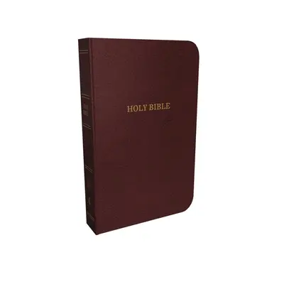 KJV, Tenká referenčná Biblia, lepená koža, bordová farba, indexované vydanie, červené písmená - KJV, Thinline Reference Bible, Bonded Leather, Burgundy, Indexed, Red Letter Edition