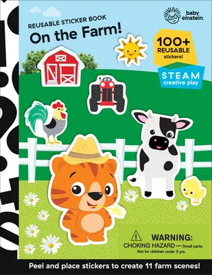 Baby Einstein: Na farme! Kniha samolepiek na opakované použitie: Knižka s nálepkami na opakované použitie: Einstein: Knižka s nálepkami na opakované použitie - Baby Einstein: On the Farm! Reusable Sticker Book: Reusable Sticker Book