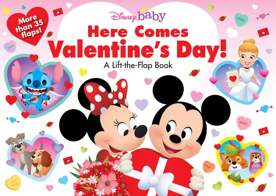 Disney Baby Prichádza Valentín!: Knižka so zdvíhacími klapkami - Disney Baby Here Comes Valentine's Day!: A Lift-The-Flap Book