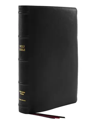Kjv, tenká Biblia, veľká tlač, prémiová kozia koža, čierna, Premier Collection, červené písmená, pohodlná tlač: Svätá Biblia, verzia kráľa Jakuba - Kjv, Thinline Bible, Large Print, Premium Goatskin Leather, Black, Premier Collection, Red Letter, Comfort Print: Holy Bible, King James Version