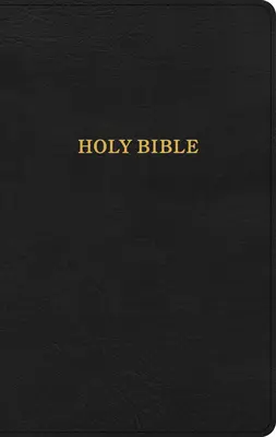 KJV Thinline Reference Bible, Black Leathertouch