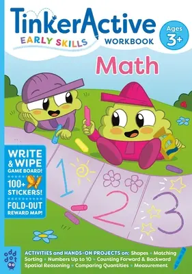 Tinkeractive Pracovný zošit pre ranné zručnosti v matematike od 3 rokov - Tinkeractive Early Skills Math Workbook Ages 3+