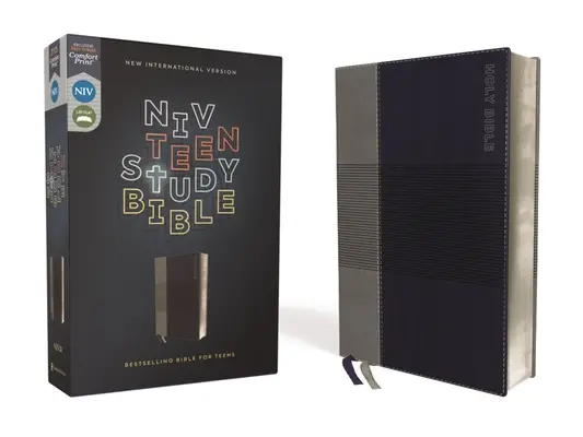 Niv, Biblia pre dospievajúcich, Leathersoft, modrá, pohodlná tlač - Niv, Teen Study Bible, Leathersoft, Blue, Comfort Print