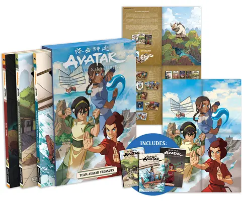 Avatar: Posledný vládca vetra--Tímová pokladnica Avatar (grafické romány) - Avatar: The Last Airbender--Team Avatar Treasury Boxed Set (Graphic Novels)