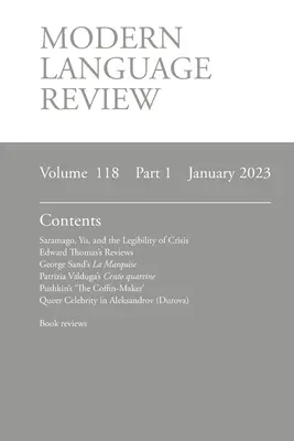 Modern Language Review (118: 1) január 2023 - Modern Language Review (118: 1) January 2023