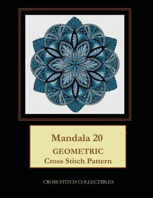 Mandala 20: Geometrický krížikový steh - Mandala 20: Geometric Cross Stitch Pattern