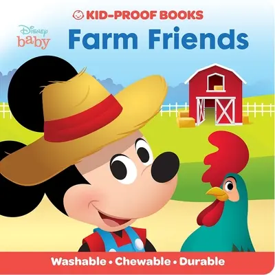 Disney Baby: Knižky pre deti: Farmárski kamaráti - Disney Baby: Farm Friends Kid-Proof Books