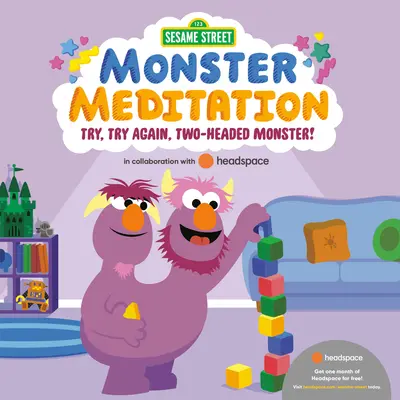 Skús to, skús to znova, dvojhlavá príšera! V spolupráci so spoločnosťou Headspace medituje príšerka zo Sezamovej ulice. - Try, Try Again, Two-Headed Monster!: Sesame Street Monster Meditation in Collaboration with Headspace