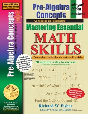 Pre-Algebra Concepts: Bilingual Edition - English/Spanish: Zvládnutie základných matematických zručností, dvojjazyčné vydanie - Pre-Algebra Concepts: Bilingual Edition - English/Spanish: Mastering Essential Math Skills