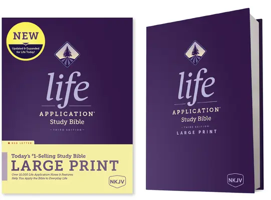 NKJV Life Application Study Bible, Third Edition, Large Print (Red Letter, Hardcover)