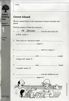 Oxford Reading Tree: Level 9: Workbooks: ( balenie 6 kusov): Pracovný zošit 1: Zelený ostrov a búrkový hrad ( balenie 6 kusov) - Oxford Reading Tree: Level 9: Workbooks: Workbook 1: Green Island and Storm Castle ( Pack of 6)