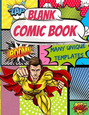 Prázdny komiks Mnoho jedinečných šablón - Blank Comic Book Many Unique templates