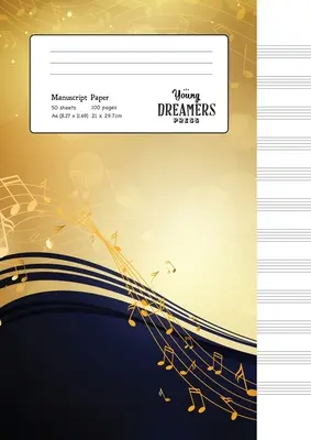 Rukopisný papier: Žltý poznámkový zošit A4: prázdny notový zošit - Manuscript Paper: Yellow Notes A4 Blank Sheet Music Notebook