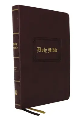 KJV Holy Bible Large Print Center-Column Reference Bible, Brown Leathersoft, 53,000 Cross References, Red Letter, Comfort Print: King James Version: H