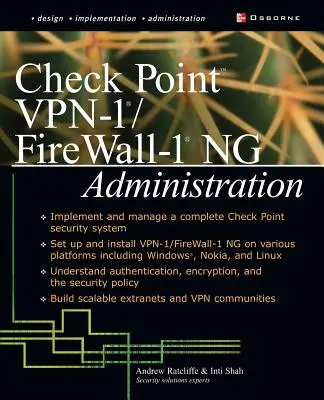 Správa Check Point VPN-1/Fire Wall-1 NG - Check Point VPN-1/Fire Wall-1 NG Administration