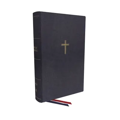 Nkjv, jednoslúpcová referenčná Biblia so širokým okrajom, plátno na doske, modrá farba, červené písmená, pohodlná tlač: Svätá Biblia, Nová verzia kráľa Jakuba - Nkjv, Single-Column Wide-Margin Reference Bible, Cloth Over Board, Blue, Red Letter, Comfort Print: Holy Bible, New King James Version