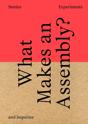 Čo tvorí zostavu?: Príbehy, experimenty a zisťovania - What Makes an Assembly?: Stories, Experiments, and Inquiries