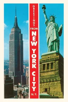 Vintage Journal Známe pamiatky, pozdravy z New Yorku - Vintage Journal Famous Sights, Greetings from New York City