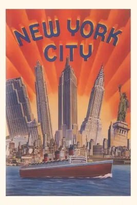 Vintage Journal Cestovný plagát New York - Vintage Journal New York Travel Poster