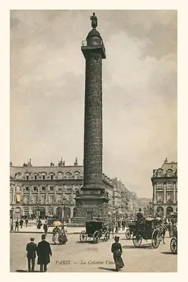 Vintage Journal Colonne Vendome, Paríž, Francúzsko - Vintage Journal Colonne Vendome, Paris, France