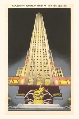 Vintage Journal Budova RCA, Rockefellerovo centrum, New York - Vintage Journal RCA Building, Rockefeller Center, New York City