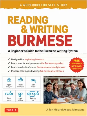 Čítanie a písanie barmčiny: cvičebnica na samoštúdium: Naučte sa správne čítať, písať a vyslovovať barmčinu - Reading & Writing Burmese: A Workbook for Self-Study: Learn to Read, Write and Pronounce Burmese Correctly