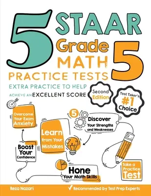 5 cvičných testov z matematiky pre 5. ročník STAAR: Extra Practice to Help Achieve Excellent Score (Extra cvičenie na dosiahnutie výborného skóre) - 5 STAAR Grade 5 Math Practice Tests: Extra Practice to Help Achieve an Excellent Score