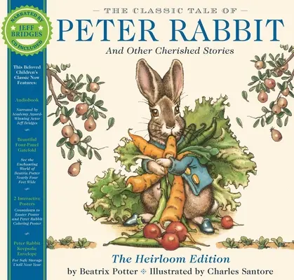 Klasická rozprávka o králikovi Petrovi Klasické dedičné vydanie: Klasické vydanie v tvrdej väzbe s audio CD s rozprávaním Jeffa Bridgesa - The Classic Tale of Peter Rabbit Heirloom Edition: The Classic Edition Hardcover with Audio CD Narrated by Jeff Bridges