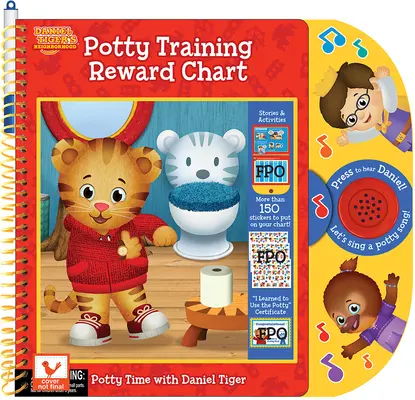 Daniel Tiger Tabuľka odmeňovania pri tréningu na nočník - Daniel Tiger Potty Training Reward Chart