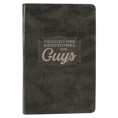 Vrecková Biblia pre chlapcov, umelá koža - Pocket Bible Devotional for Guys Faux Leather