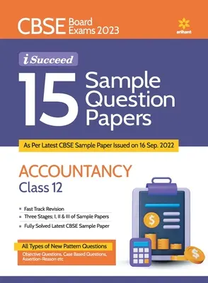 Skúška CBSE Board 2023 Uspejem 15 Vzorové papiere s otázkami účtovníctvo trieda 12 - CBSE Board Exam 2023 I Succeed 15 Sample Question Papers Accountancy Class 12