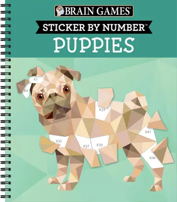 Hry na mozog - Nálepka podľa čísla: Šteňatá - Brain Games - Sticker by Number: Puppies