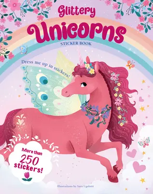 Trblietavé jednorožce Kniha samolepiek - Glittery Unicorns Sticker Book