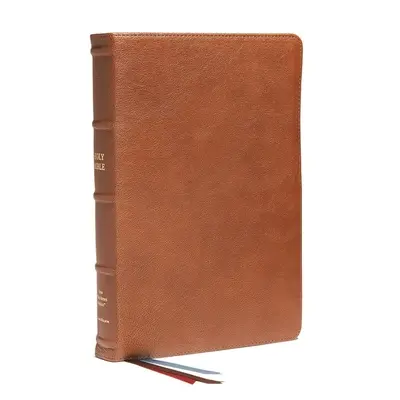 Nkjv, Referenčná Biblia na konci verša, Veľká tlač v osobnej veľkosti, prémiová kozia koža, hnedá, Premier Collection, červené písmeno, indexované na palec, komfortná - Nkjv, End-Of-Verse Reference Bible, Personal Size Large Print, Premium Goatskin Leather, Brown, Premier Collection, Red Letter, Thumb Indexed, Comfort