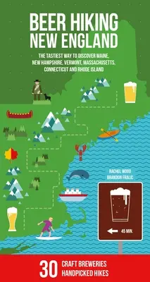 Pivná turistika v Novom Anglicku: Hiking: Najchutnejší spôsob, ako objavovať Maine, New Hampshire, Vermont, Massachusetts, Connecticut a Rhode Island - Beer Hiking New England: The Tastiest Way to Discover Maine, New Hampshire, Vermont, Massachusetts, Connecticut and Rhode Island