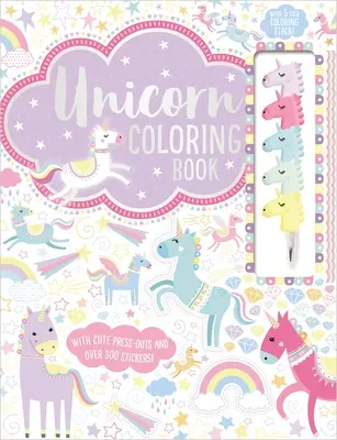 Kniha na vyfarbovanie jednorožcov - Unicorn Coloring Book